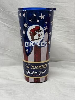 Buc-ee's Yukon Outfitters 32 oz Double Pint Tumbler Patriotic 4th of July Cup